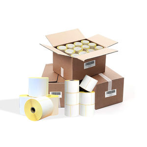 100x190 compostable 4x6 인치 100*150mm 102*153mm <span class=keywords><strong>rfid</strong></span> 직접 열 배송 라벨 <span class=keywords><strong>a4</strong></span> 통합 롤 접착제 배송 라벨 - Product Image 5