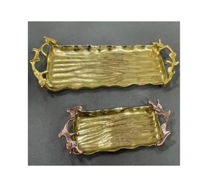 Bandejas decorativas modernas y clásicas para servir Bandejas decorativas de aluminio de transición de nueva llegada para interiores - Product Image 1