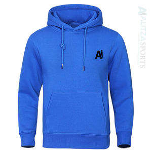 Cómoda sudadera atlética con logotipo de marca único bordado teñido liso para entrenamientos de invierno en oferta durante la liquidación - Product Image 5