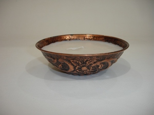 Bougie chauffe-plat vintage en aluminium de qualité supérieure, motif en relief, plaqué cuivre, style unique, design classique, pour la maison, l'hôtel et le restaurant - Product Image 4