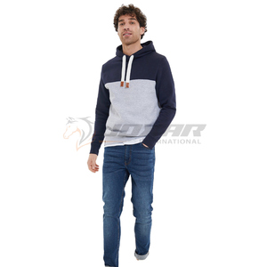 100% algodón para hombre personalizable peso pesado pulóver Sudadera con capucha invierno sólido estampado patrón polar en blanco sudadera térmica con capucha - Product Image 1