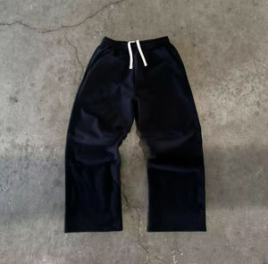 Chándal Vintage totalmente personalizado para hombre de gran tamaño 100% algodón Sunfade ácido lavado con capucha pantalones de chándal acampanados conjunto Tejido estilo Casual - Product Image 6