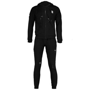 SMITHY SPORTS Survêtements Homme Distressed les Plus Vendus, Couleur Unie Personnalisable, 100% Coton Respirant avec Doublure Polaire Élastique - Product Image 1