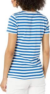 T-shirt pour femmes urbaines, fibre aérée, toucher doux, coupe ajustée, flexibilité douce, drapé léger, bordure propre, silhouette moderne, texture, été, séchage rapide - Product Image 3