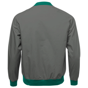 Veste bomber classique en toile pour homme, taille plus, imperméable, coupe-vent, avec fermeture éclair, doublure en laine OEM/ODM, streetwear - Product Image 4