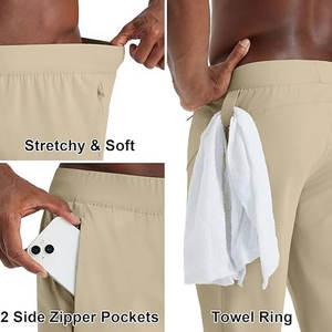 Pantalones de Lona Rectos con Cintura Elástica para Hombre, Pantalones Casuales Deportivos Transpirables y Ecológicos para Otoño - Product Image 4