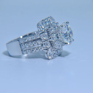 Anillos de Compromiso y Boda de Diamantes de Alta Calidad, Diamantes VVS con Certificado IGI, Anillos Finos de Plata S925 para Mujer, Talla Personalizada, Joyería Fina - Product Image 4