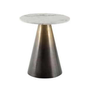 Mesa auxiliar hecha a medida para el hogar, escuela, oficina, muebles, último diseño, mesa auxiliar de metal y mármol, mesa auxiliar de metal de estilo moderno - Product Image 3