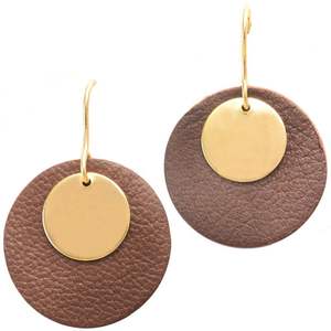 Pendiente de madera y Metal de respuesta rápida de rango superior última llegada al por mayor conjunto de pendientes de moda de Color personalizado auricular para mujer - Product Image 1