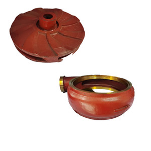 Pièces de rechange pour pompe à boue horizontale, plaque de protection de turbine, boîtier de pompe, la volute peut être fabriquée avec un matériau en caoutchouc ou en acier inoxydable - Product Image 1