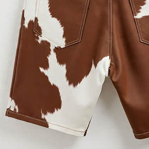 Shorts en cuir de vachette professionnels pour le streetwear, décontractés, écologiques, impression numérique, nouveau style, dernière arrivée - Product Image 5