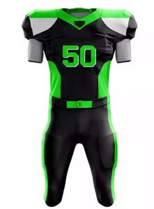Maillots de football américain unisexes sur mesure de haute qualité en spandex/coton, tailles XL, respirants, séchage rapide, ensembles grande taille - Product Image 2