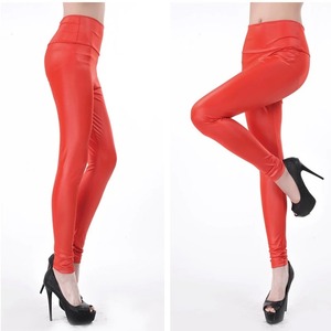 Fashion leather pants European Punk Splash Ink Gradient Serpentine Leather <b>Leggings</b> <b>lady</b> golden black snake Pant - Product Image 3