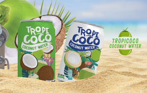 Eau de coco de la marque Tropicoco en canette aluminium 330ml sans sucre, durée de conservation de 24 mois, certifiée HALAL ISO 22000 - Product Image 2