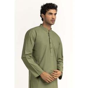 Kurta Basique KR-STY25-077 Coupe Classique en Coton Salwar Kameez Vêtements Ethniques Indiens et Pakistanais pour les Festivals - Product Image 3