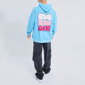 Size Customized Best Factory Attractive Oversize <b>Hoodie</b> Men Casual Winter Season Solid <b>Lined</b> Hooded 100% Cotton <b>Fleece</b> - Product Image 3