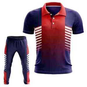 100% poliéster Cricket uniforme Camiseta y pantalón práctica Cricket Match Wear - Product Image 1