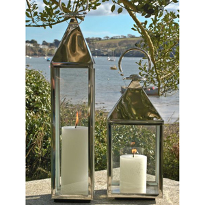 Lot de 2 lanternes en métal et verre cuivre design fabuleux lanterne de décoration de vaisselle classique à prix compétitif - Product Image 6