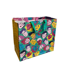 Hot Custom Logo PP Woven <b>Tote</b> <b>Shopping</b> <b>Bags</b> with Canvas Cotton Handle Environmentally Friendly Reusable Wholesale from Viet Nam - Product Image 1