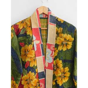 Ndian-Chaqueta de algodón con estampado floral para mujer, abrigo Estilo Vintage kartha - Product Image 3