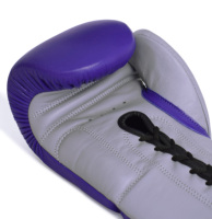 Gants de boxe en cuir OEM 12oz et 14oz à lacets, à séchage rapide et anti-humidité pour l'entraînement de kickboxing/boxe et Muay Thai