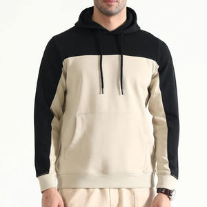 Sudadera con Capucha Unisex Personalizada, 100% Algodón, Tejida, con Paneles Personalizados de Dos Colores, Diseño Sólido, Logotipo e Impresión, con Capucha para Hombre 2025 - Product Image 1