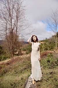 Ensemble de vêtements longs et élégants indiens, robes longues Maxi faites à la main de créateur, vêtements personnalisés et solides, robes bohémiennes Maxi - Product Image 2