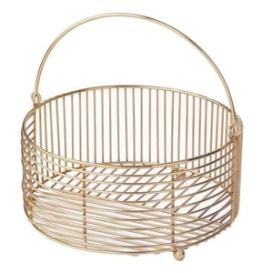 Panier à fruits en fer avec revêtement en poudre, design tendance, pour la décoration de la maison, vaisselle et rangement alimentaire, prix de gros - Product Image 2