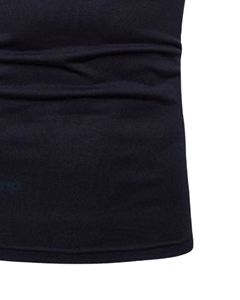 Polo personnalisé pour homme en mélange de coton respirant à manches courtes, rayures décontractées, couleur bordeaux, marine et blanc, idéal pour le golf, fabrication OEM sur mesure - Product Image 5