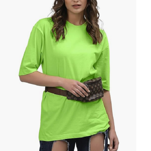 เสื้อยืดผู้หญิงขายส่ง แขนสั้น ผ้าฝ้ายคุณภาพสูง 100% รับผลิตตามแบบ เสื้อยืดผู้หญิงสั่งทำพิเศษจากบังกลาเทศ - Product Image 1