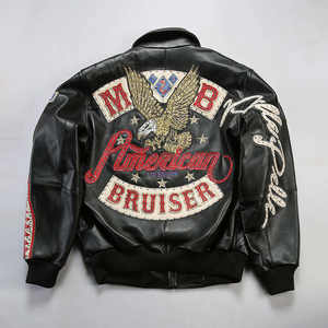 Chaqueta de Cuero de Motociclista para Hombre, Talla Grande Regular, Temporada de Invierno, Diseño Adecuado de Fábrica al por Mayor, Atuendo Moderno, Chaqueta de Cuero para Hombre - Product Image 6