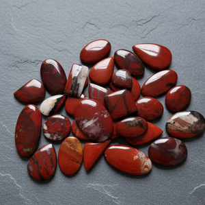 Lote de Piedras Preciosas Sueltas de Jaspe Rojo Natural Hechas a Mano con Piedras Pulidas de Alta Calidad para Diseño de Joyería - Product Image 1