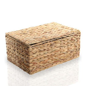 Cajas de cuerda tejida ecológicas, mejor precio, caja de almacenamiento de jacinto de agua, accesorios para el hogar y la oficina - Product Image 3