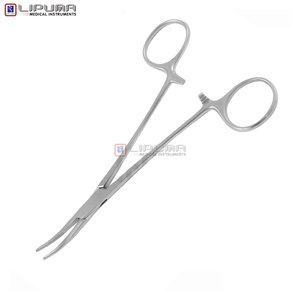 Fórceps hemostáticos CAIRNS Quirúrgico Vascular Curvo 15,0 cm Sujeción arterial Instrumentos médicos delicados - Product Image 4