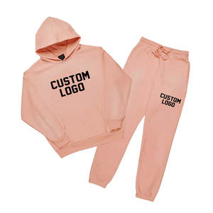 Conjunto Deportivo de Dos Piezas para Hombre, de Alta Calidad, para Invierno, con Bordado Personalizado, Tejido Grueso y Transpirable de Algodón y Poliéster - Product Image 5