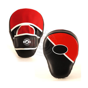 Customized Logo Mitts PU Leather Kicking Palm Pads Training Boxing Punching Adjustable <b>Strap</b> Focus Pad - Product Image 1