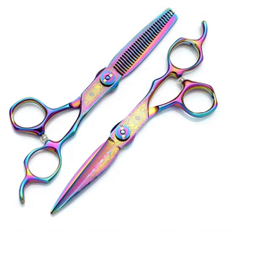 Ciseaux de coiffeur de coiffure professionnels Kit de ciseaux de cheveux de 6 pouces pour Salon ensemble de ciseaux de coiffeur de bonne qualité - Product Image 1