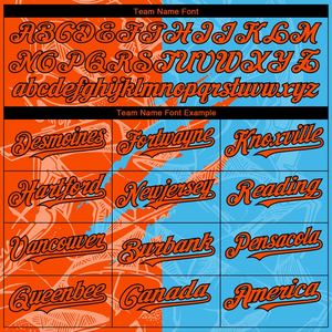 Sweat-shirt à capuche brodé au crochet pour le sport en hiver avec motif de graffiti cousu personnalisé doré bleu ciel - Product Image 6