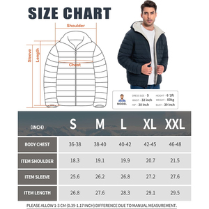 Veste matelassée à capuche pour homme Chaude Légère Isolée Vêtement d'extérieur pour les voyages d'hiver, les activités de plein air et les tenues de rue - Product Image 6