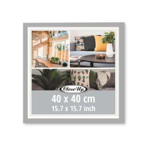 Modern Silver <b>A2</b>/A4 <b>Photo</b> <b>Frame</b> 40x40 cm Square MDF Wood with Aluminum Metal <b>Frame</b> for Decorative Purpose - Product Image 5