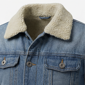 Ensemble veste et pantalon en denim pour homme, style hip-hop, vente chaude, nouvelle arrivée, deux pièces, blazer à col montant, style streetwear réversible - Product Image 4