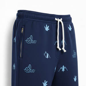 Pantalones Cortos de Algodón para Hombre, Bordados, con Botones, Cintura Alta, Transpirables, Ligeros, Ecológicos, Cómodos para Uso Diario - Product Image 6