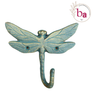 Dragon Fly Blue Distressed Colour Wall <b>Coat</b> & Hat <b>Hooks</b> Keychain Hanger Very Cheap Wholesale Price Available - Product Image 2