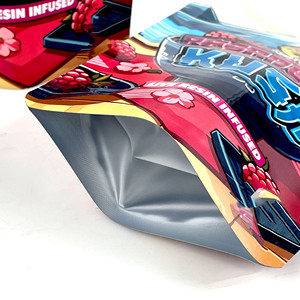 Tùy Chỉnh Trẻ Em Kháng 3.5G Mylar Túi Gram Matte Mềm Cảm Ứng Mùi Bằng Chứng Túi Nắp Kéo Nhựa Bao Bì Thuốc Lá Túi - Product Image 4