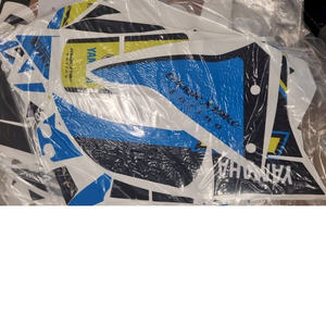 Kit graphique de la marque Magic Bike pour Yamaha Tenere 700 World Raid, autocollants de moto en cyan jaune - Product Image 3