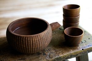 Cuenco de Madera Rústico, Perfecto y Versátil, Hecho a Mano para Frutas o Ensaladas, Estilo Vintage de Alta Calidad, Estilo Rústico de Granja - Product Image 5