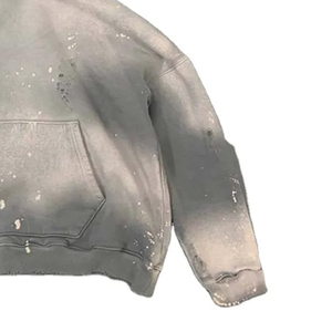 Custom Streetwear Women Men's 500Gsm Heavyweight Oversized Blank Acidwash <b>Vintage</b> Distressed <b>Zip</b> <b>up</b> <b>Hoodies</b> for Men - Product Image 2