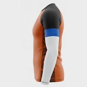 Rashguard de MMA Personalizado de Alta Calidad para Hombre, Transpirable, de Secado Rápido, UPF50, Spandex/Poliéster, Talla Grande, para Deportes Acuáticos de Otoño - Product Image 4