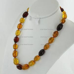 Mode quotidienne femmes perles de résine collier à la main détaillé perlé bois et résine perles collier pour femmes mode - Product Image 5