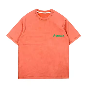 Camiseta de Hombre Personalizada OEM, 210 g/m², Lavado Ácido, Ecológica, Poliéster/Algodón, Secado Rápido, Corte Regular, Manga Corta, Informal - Product Image 2